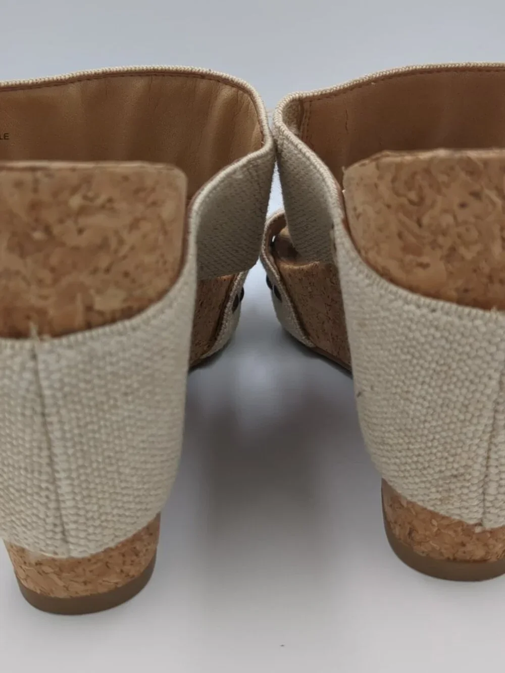 Lucky Brand Strappy Cork Heel Wedge sandal Women's size 7.5